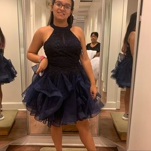 Camille la vie blue short dress